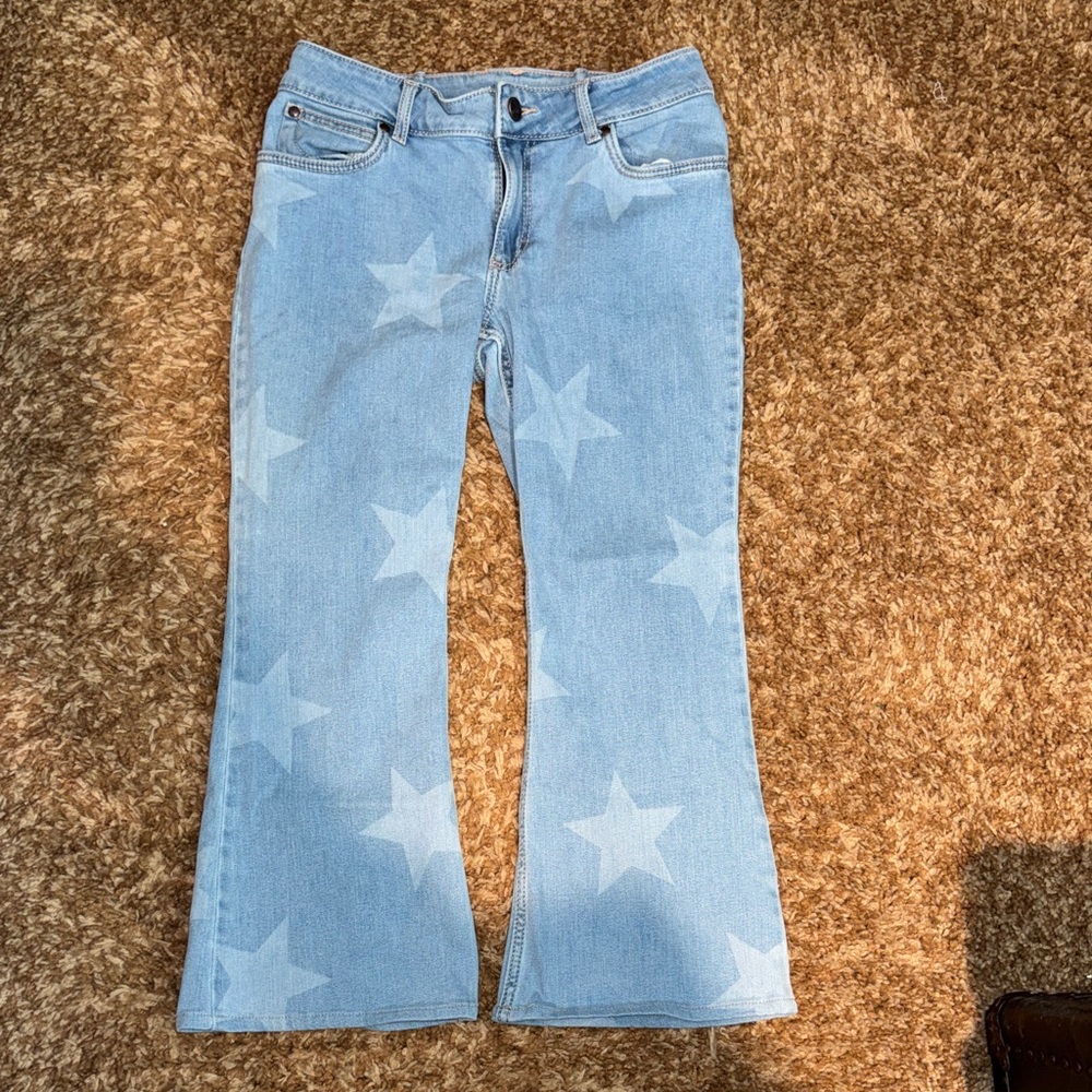 Wrangler Light Blue Star Patterned Women's Jeans